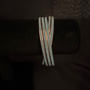 5 Metal Interlocked Bangles